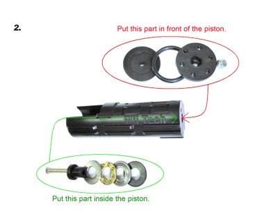 One-way Bearing Piston Head (for Wii Tech gas cylinder)