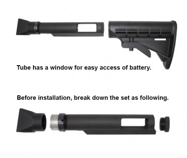 AK47 (Marui Next Gen) CNC 6061 Aluminium M4 battery stock