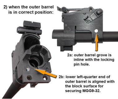 AKM (T.Marui GBB) CNC OD type Front Sight/Gas Block and Outer Barrel set