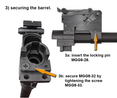 AKM (T.Marui GBB) CNC OD type Front Sight/Gas Block and Outer Barrel set