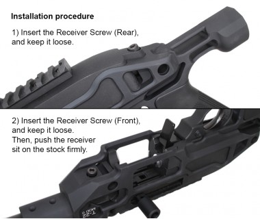 KC02 (KJ) CNC 6061 Aluminium Receiver Urban Grey T-22 MOD0