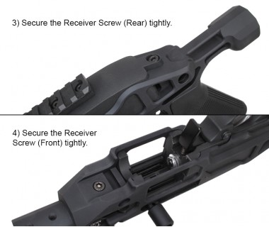 KC02 (KJ) CNC 6061 Aluminium Receiver Urban Grey T-22 MOD0