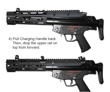 MP5 (Marui Next Gen) CNC 6061 Aluminium Ext. Monolithic Handguard