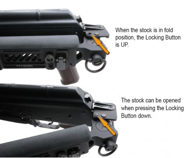 AKM (T.Marui GBB) CNC PT-5 (2025) Ext. Folding Stock set