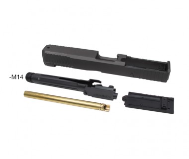 Glock 17Gen5 (T.Marui) CNC 6061 Aluminium EXT2 style slide set (-M14)