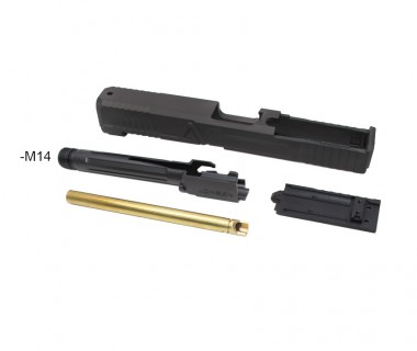 Glock 17Gen5 (T.Marui) CNC 6061 Aluminium FB style slide set (-M14)