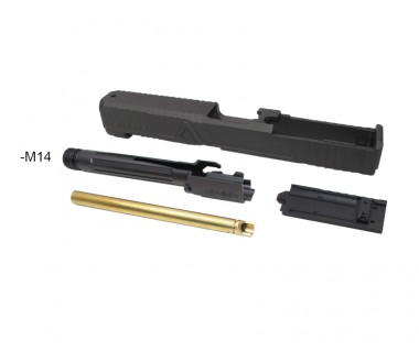 Glock 17Gen5 (T.Marui) CNC 6061 Aluminium G style slide set (-M14)