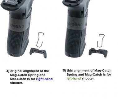 Glock 17&19 Gen 4&5 (T.Marui) CNC Aluminium SA-style Mag-Catch