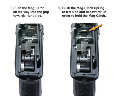 Glock 17&19 Gen 4&5 (T.Marui) CNC Aluminium A-style Left-hand Mag-Catch