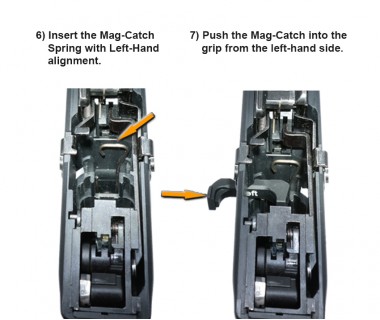 Glock 17&19 Gen 4&5  (T.Marui) CNC Aluminium A-style Left-hand Extended Mag-Catch