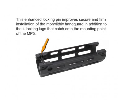 MP5 (VFC) CNC 6061 Aluminium Monolithic Handguard