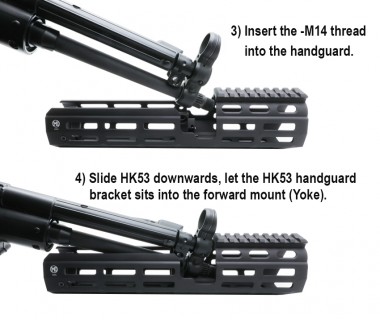 HK53 (VFC) CNC Aluminium M-LOK S-Handguard