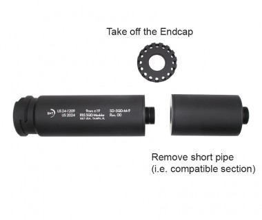 MP5 (Marui Next Gen) CNC 6061 Aluminium Dummy SQD-M-9