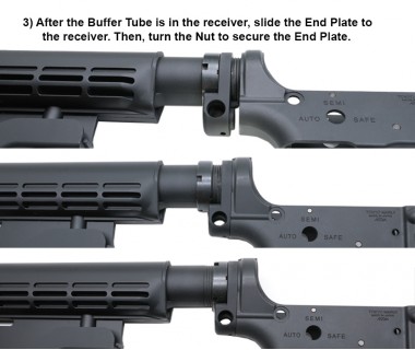 M4 (Marui Evolt) CNC KAC style End Plate Sling Mount Kit