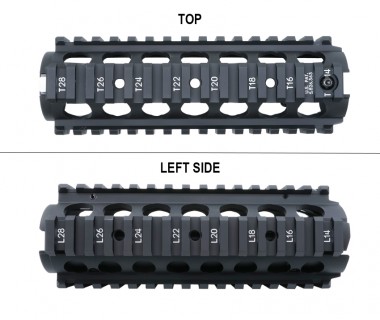 M4, M4A1 (Marui Evolt, Next Gen) CNC Aluminium RAS