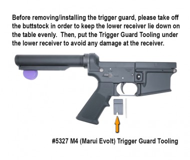 M4 (Marui Evolt) Trigger Guard Tooling